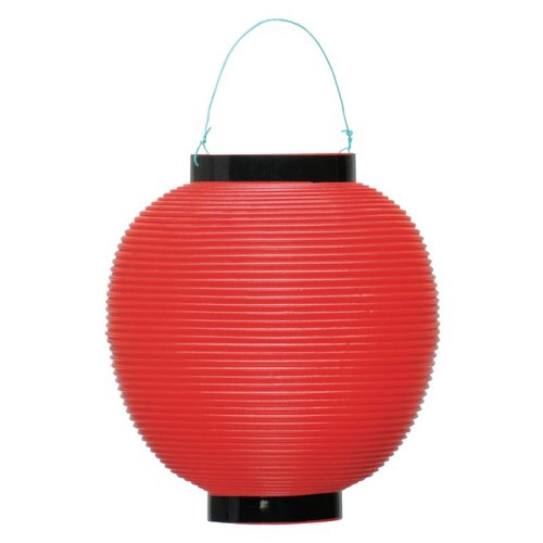 販促用品 40-7036 ポリ提灯 装飾用 赤 ササガワ画像
