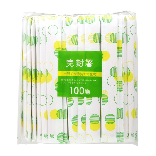 割箸　アスペン元禄完封箸　水玉楊枝無画像