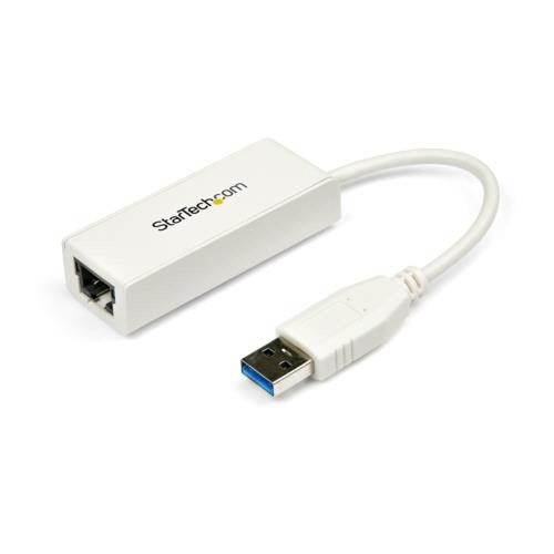 USB3.0-Gigabit　Ethernetアダプタ　10・100・1000Mbps対応　ホワイト　1個