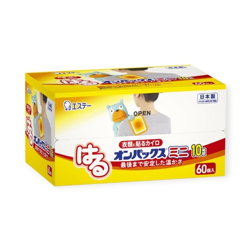 使い捨てカイロ はるオンパックスミニ 60P エステーPRO