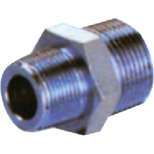 径違い6角ﾆｯﾌﾟﾙ 異径 20A×8A 炭素鋼 1個画像