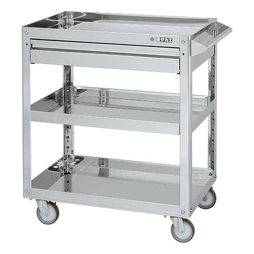 ステンレススーパーワゴン（プレート式）ＳＵＳ３０４　ＳＡＰ３－６０８３ＡＮＵＪ