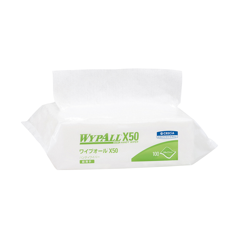 ワイプオールX50　ハンディワイパー・白　100枚×16袋入画像