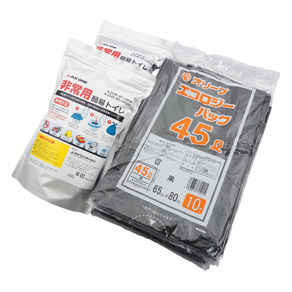 非常用簡易トイレ 100回分 1セット（100個入）画像