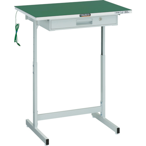 導電ﾏｯﾄ張小型作業ﾃﾞｽｸ 700×450 ﾎﾜｲﾄ 1台画像