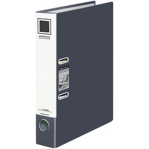 レバッチファイル　Ａ４縦　背幅５６ｍｍ　濃灰　５冊画像