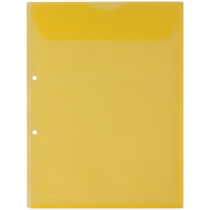 ｷﾝｸﾞﾎﾙﾀﾞｰ 封筒ﾀｲﾌﾟ ﾏﾁ付 A4ﾀﾃ 黄 1ｾｯﾄ(100枚:10枚×10ﾊﾟｯｸ)画像