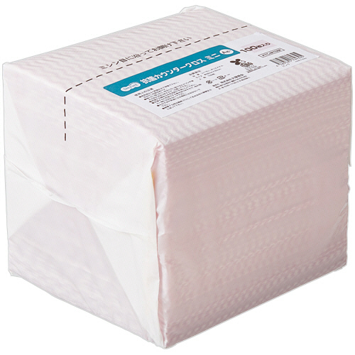 抗菌ｶｳﾝﾀｰｸﾛｽ ﾐﾆ ﾋﾟﾝｸ 1ﾊﾟｯｸ(100枚)