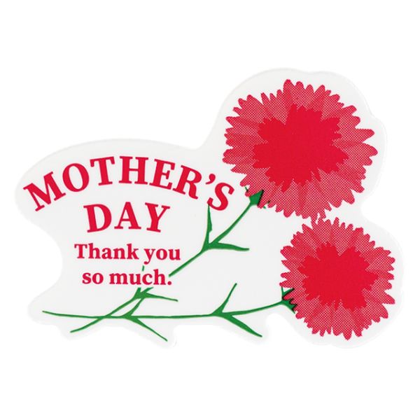 スウィーツ用品 母ノ日ケーキピック-5(100枚) ヘッズ画像