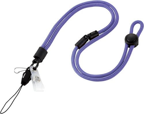 多機能丸ひもストラップ　青