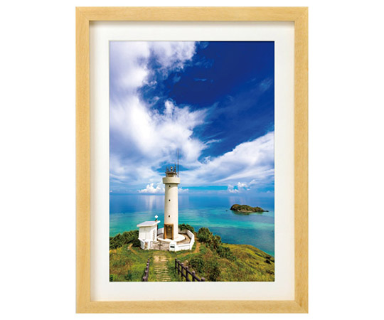 木製額縁 MM-01 A4サイズ スタンド付 ナチュラル画像