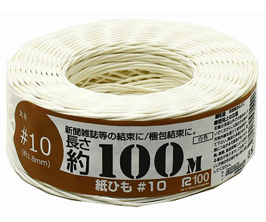 紙ひも国産　#10号100m　白色画像