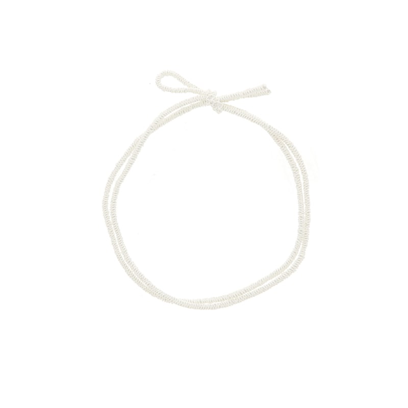 ペーパーゴム　２重片花結び　５８ｃｍ　白画像