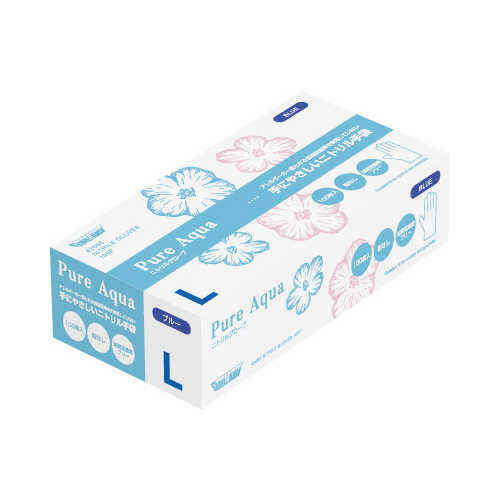 ニトリルグローブ　ピュアアクア　Ｌ　１ケース画像