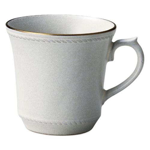 マグカップ 350ml ステッチ 陶器 美濃焼 アイボリー画像
