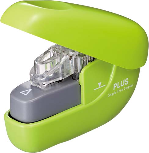 針なしホッチキス　ペーパークリンチ６枚とじ緑画像