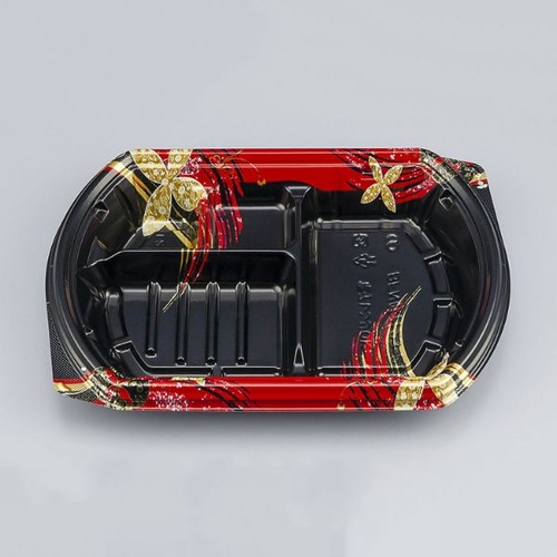 シーピー化成 弁当容器 BFN味音(みおん)23-2 結花黒 本体画像