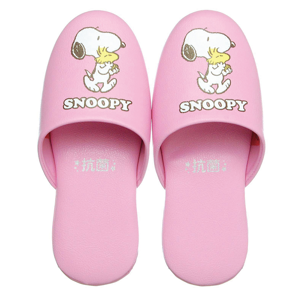 子ども用スリッパ スヌーピー ピンク画像