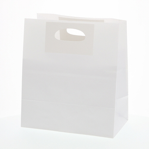 紙袋 ﾄｩｰｺﾞｰﾊﾞｯｸﾞ L 晒白無地 1ｾｯﾄ(500枚:25枚×20ﾊﾟｯｸ)画像