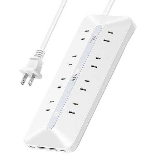 電源タップ　ANKER　USB　Power　Strip(12-in-1　35W)　ホワイト　1個画像