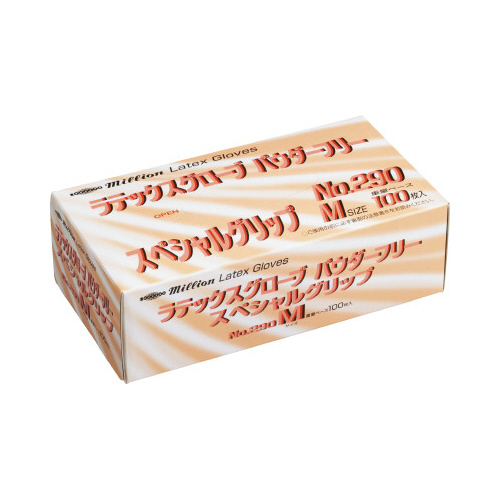 ラテックス手袋　粉無　ＮＯ．２９０　Ｍ　１０箱画像