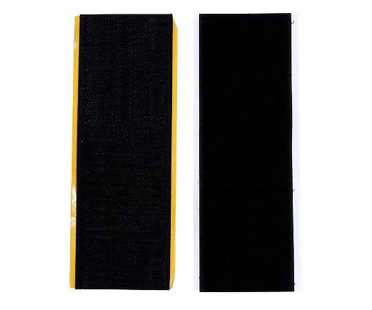 強力面ファスナー　バリバリテープ　粘着付　50×150mm　黒　1セット(2組入)画像