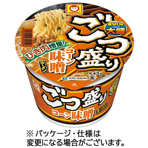 ﾏﾙちゃん ごつ盛り ｺｰﾝ味噌ﾗｰﾒﾝ 138g 1ｾｯﾄ(24食:12食×2ｹｰｽ)画像