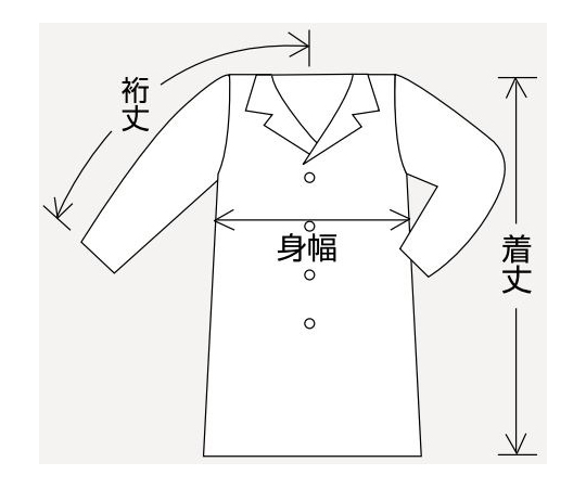 センシア®ラボコート シングルタイプ（女性用） ブルー 軽やかな青色の生地が折りたたまれている様子