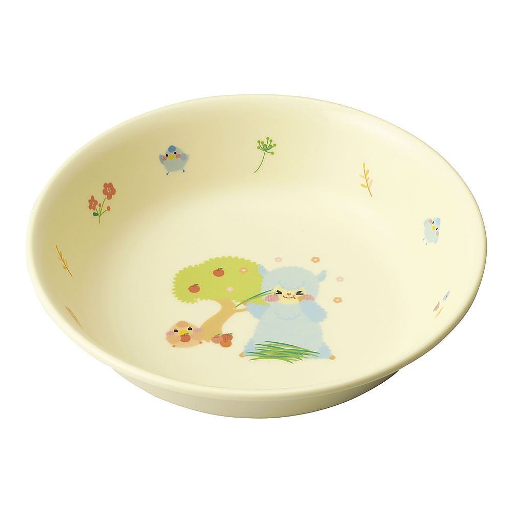 メラミン食器　アルパカーナ　イエロー　主菜深皿画像