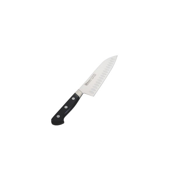 包丁　ミソノU×10　ツバ付三徳サーモン18cm　No.751　ミソノ刃物画像