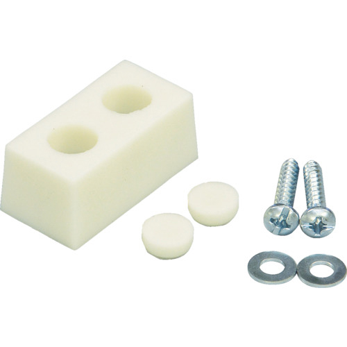 戸当りｸｯｼｮﾝ 角型 白 1個画像