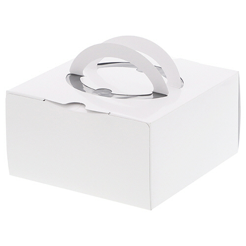 手付きｹｰｷ箱 HCﾎﾜｲﾄ 4号 H80 1ｾｯﾄ(200枚:10枚×20ﾊﾟｯｸ)画像