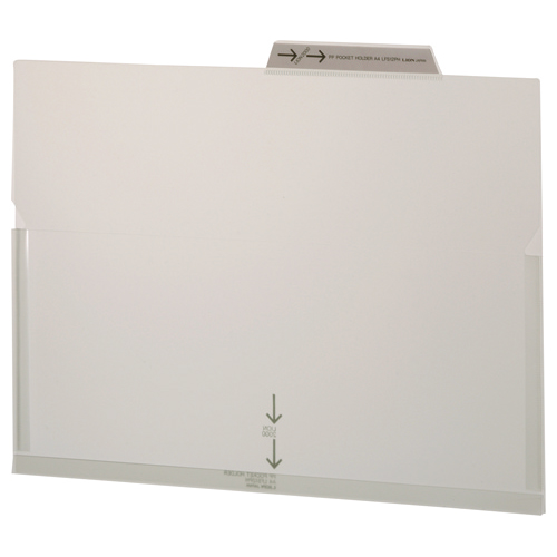 PPﾎﾟｹｯﾄﾎﾙﾀﾞｰ A4 透明 ﾏﾁ付 1ｾｯﾄ(5冊)画像