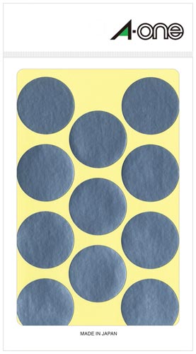 カラーラベル　丸型　３０ｍｍ径　銀画像