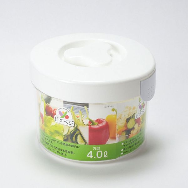 ピクベジ 丸型 漬物器 4L パール金属画像