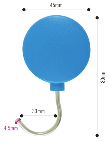 プラマグネットフック　中　青画像