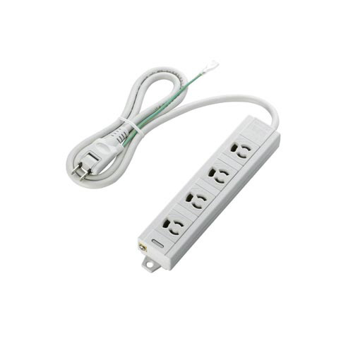 ＯＡタップ３ピン対応　４個口　マグネット付き　１ｍ画像