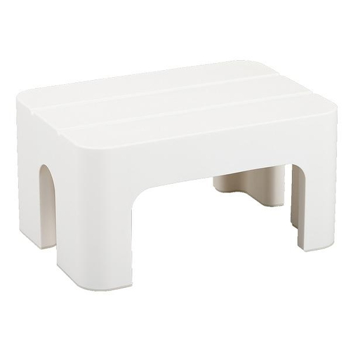 ステップ 踏み台 高さ20cm 耐荷重 100kg S＆W サンバッサ ホワイト画像