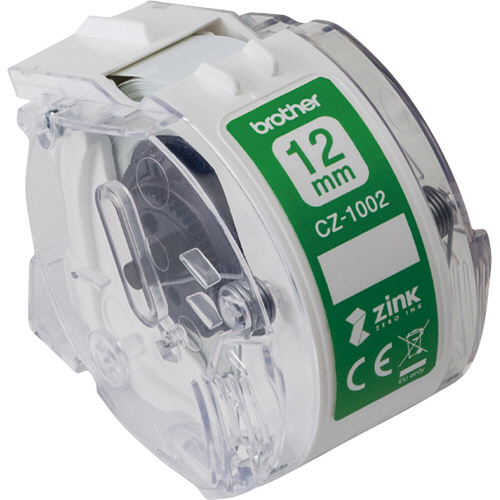 感熱ﾌﾙｶﾗｰﾗﾍﾞﾙﾌﾟﾘﾝﾀｰ ﾋﾟｰﾀｯﾁｶﾗｰ用ﾛｰﾙｶｾｯﾄ 12mm幅×長さ5m 1個画像