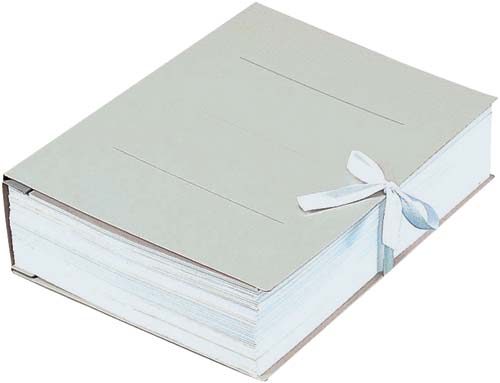 ガバットファイル（紙製）　Ａ４縦　紐付　灰　１０冊画像