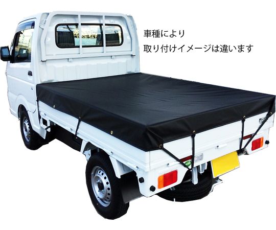 シートマン　ターポリントラックシート　2tトラック用　ブラック画像