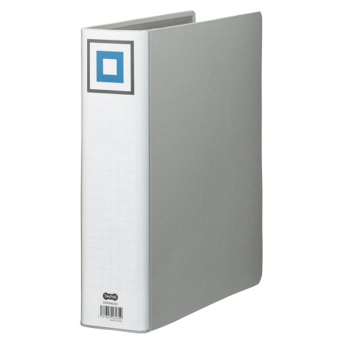 両開きﾊﾟｲﾌﾟ式ﾌｧｲﾙV A4ﾀﾃ 600枚収容 60mmとじ 背幅75mm ｼﾙﾊﾞｰ 1ｾｯﾄ(30冊)画像