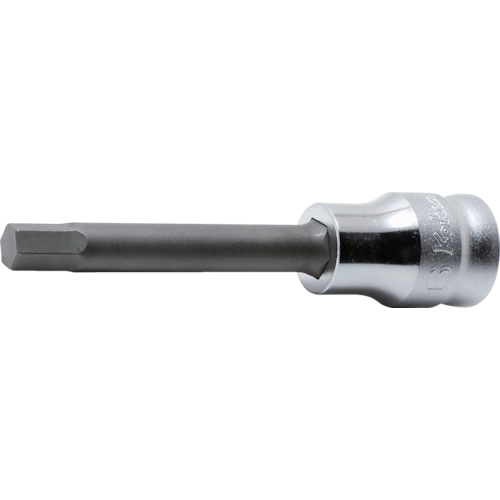 9.5mm差込　Z-EALヘックスビットソケット全長75mm4mm　1個画像