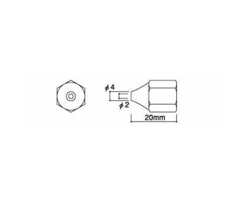 ホットメルト805用ノズル　2.0mm画像