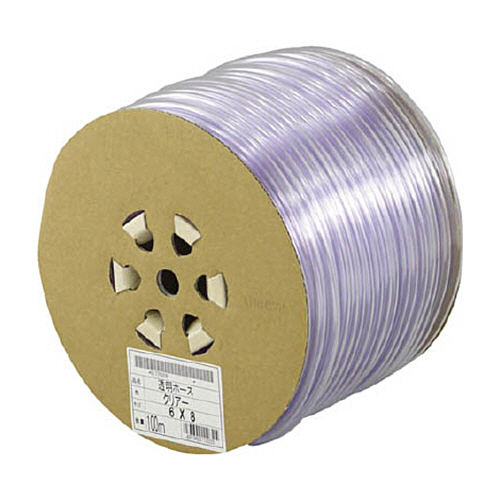 透明ﾎｰｽ6×8mm 100mﾄﾞﾗﾑ巻 1巻画像