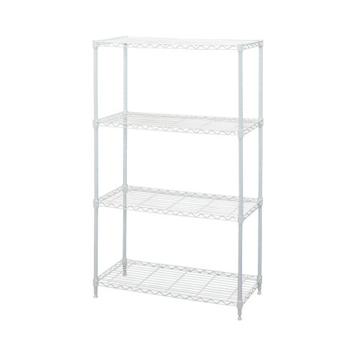 カラーメタルラック　幅７５０×高１４３０　ホワイト画像