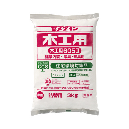 木工用６０５ー２　詰替３ｋｇ