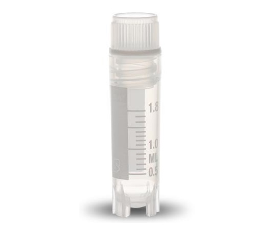 クライオバイアル Oリングシールタイプ 2mL 内ネジ・自立型 1箱（100個×10袋入）画像