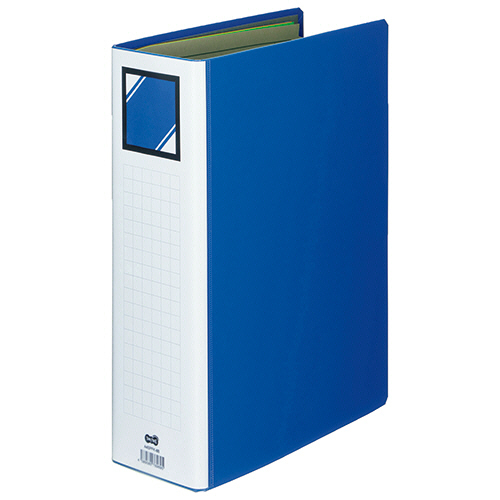 片開きﾊﾟｲﾌﾟ式ﾌｧｲﾙ(ｲﾝﾃﾞｯｸｽ付)A4 800枚収容 背幅96mm 青 1ｾｯﾄ(30冊)