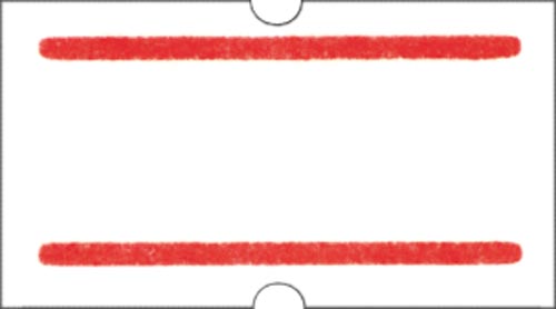 ハンドラベラーＡＣＥ用ラベル　上下赤線　１０巻画像
